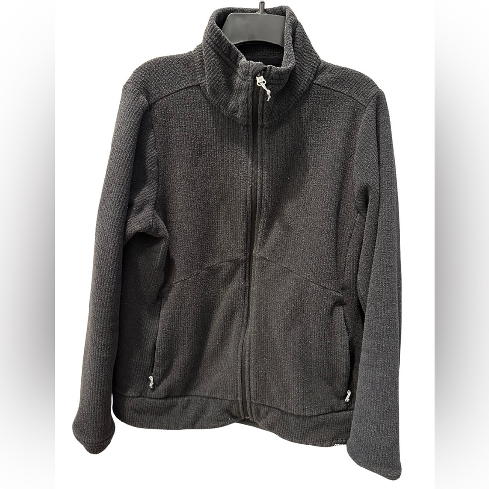REI Grey Full-Zip Fleece Jacket